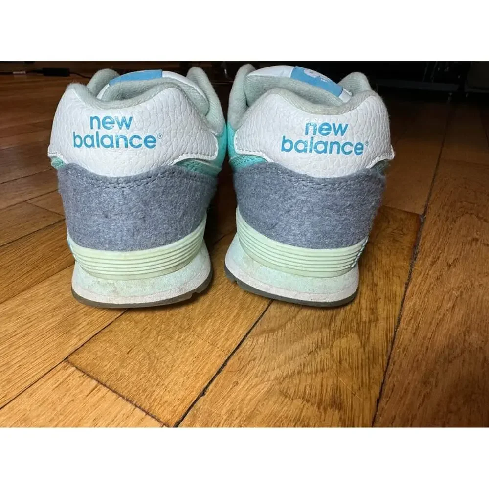 New Balance 574 V1 Deep Freeze Lace Up Sneakers Artic‎ Blue/Grey Youth 7
